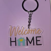 Welcome home keychain